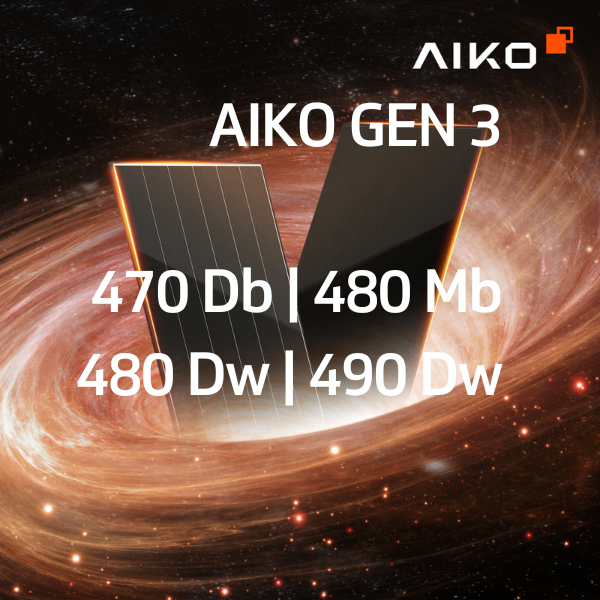 AIKO 3rd Generation Panels in Stock | Up to 30 W More Than TOPCon