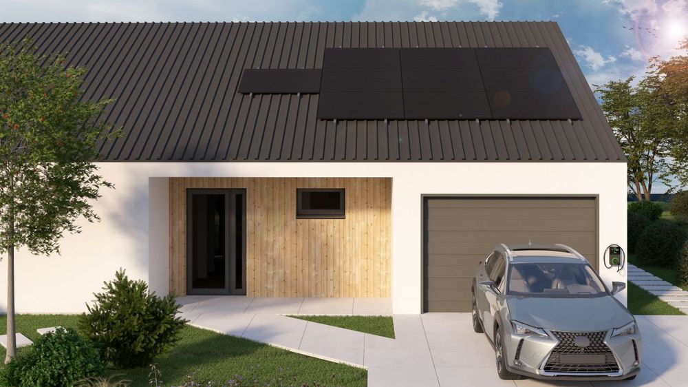 VDV SET 10 paneli – blacha trapezowa – poziome ułożenie paneli