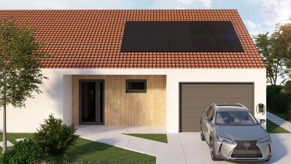 VDV SET 10 paneli – Profilowana dachówka – pionowe ułożenie paneli