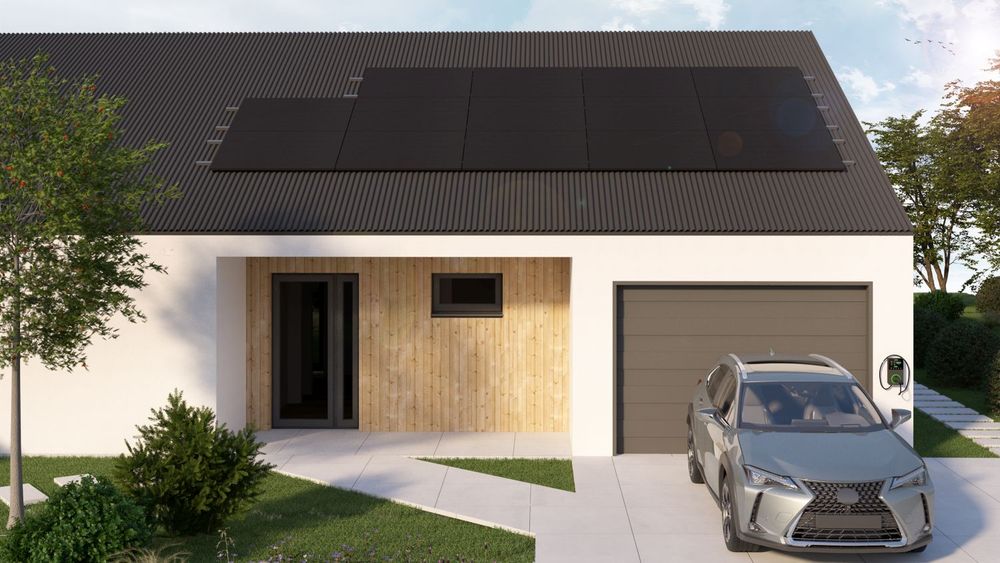 VDV SET 14 paneli – blacha falista – poziome ułożenie paneli