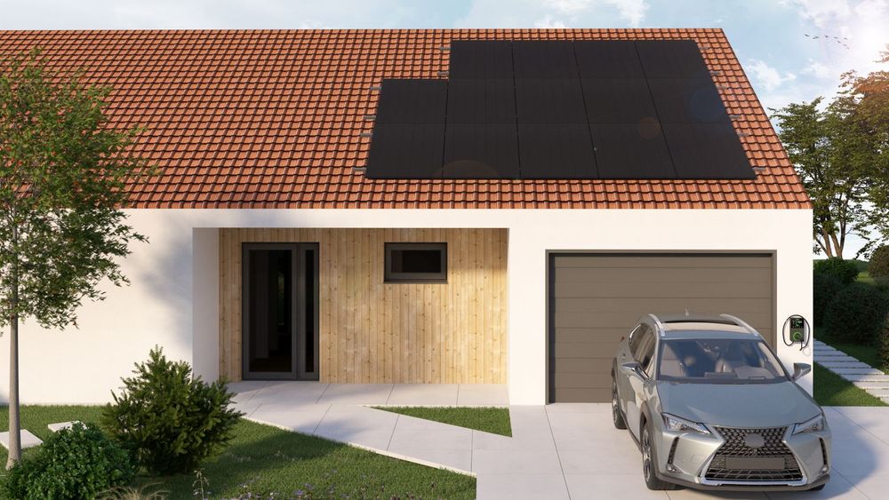 VDV SET 14 paneli – Profilowana dachówka – pionowe ułożenie paneli