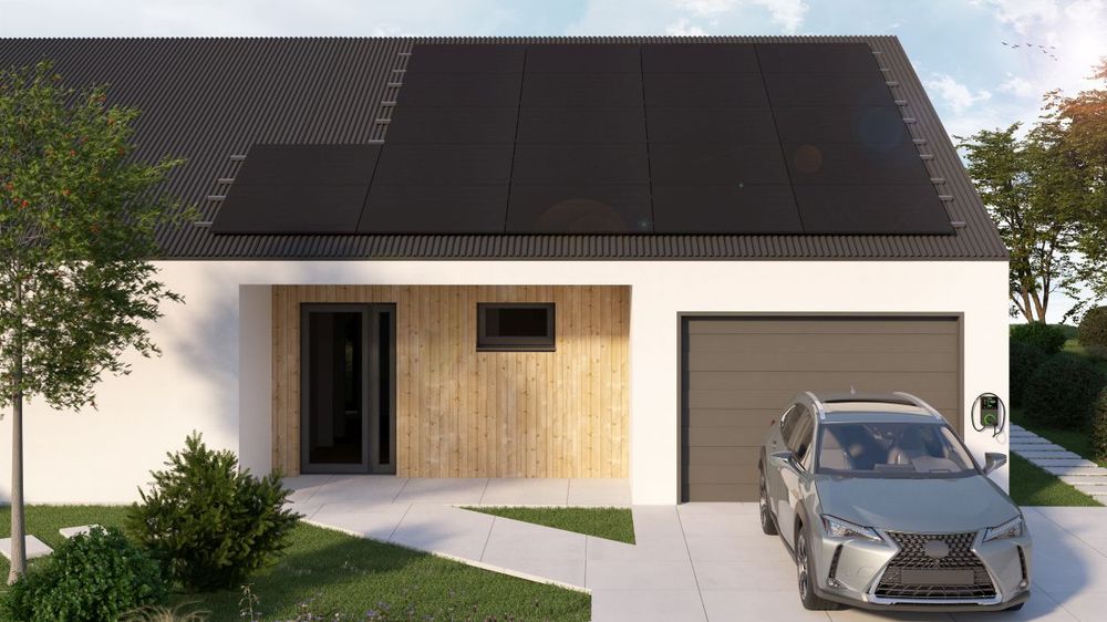 VDV SET 22 paneli – blacha trapezowa – poziome ułożenie paneli