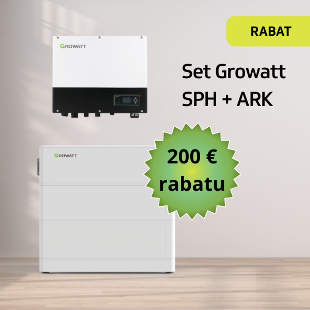 200€ rabatu na zestaw growatt sph ark