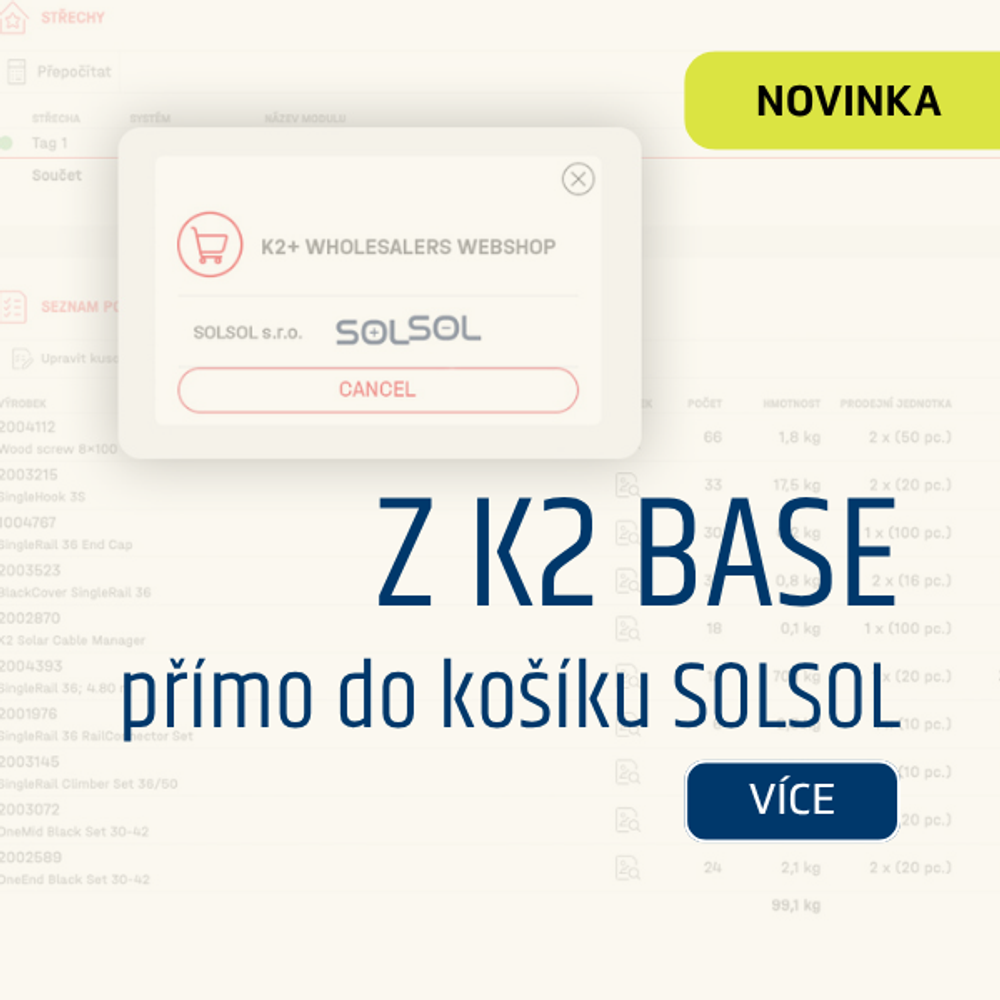 Z K2 Base rovnou do košíku SOLSOL
