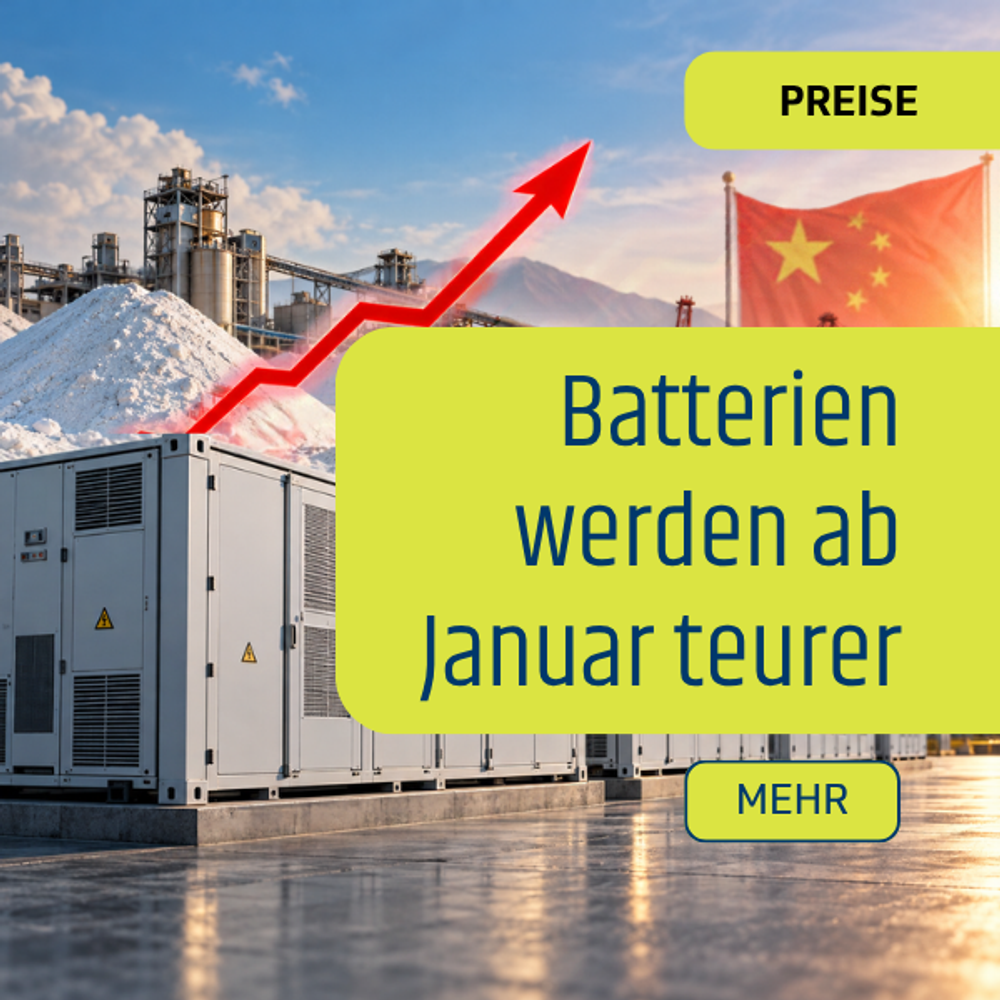 Batterien werden ab Januar teurer