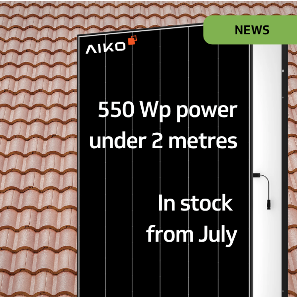 AIKO 550 Wp under 2 metres