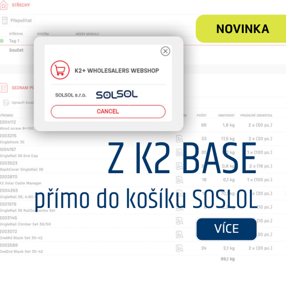 Z K2 Base rovnou do košíku SOLSOL