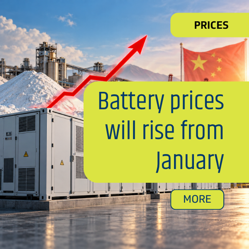 Battery prices will rise